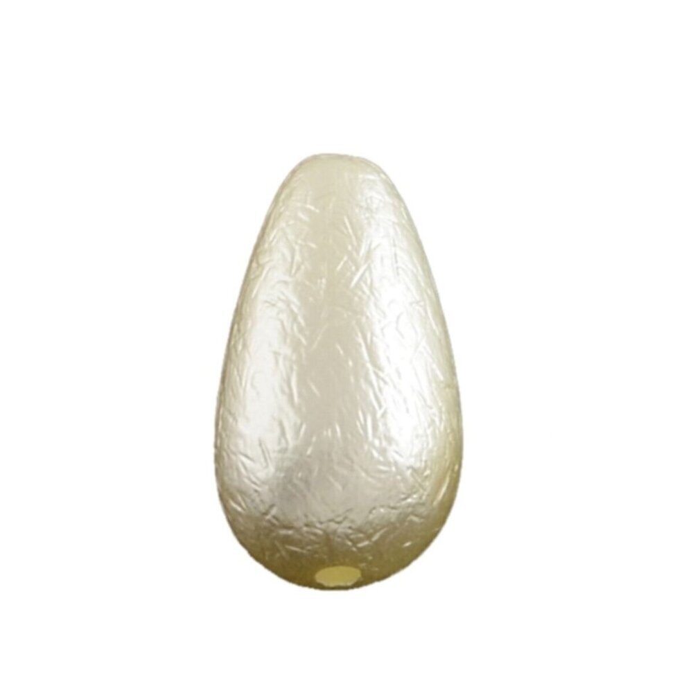 Winter White Ivory Japanese Teardrop Acrylic Beads New 80s Vintage Stock 10 pcs